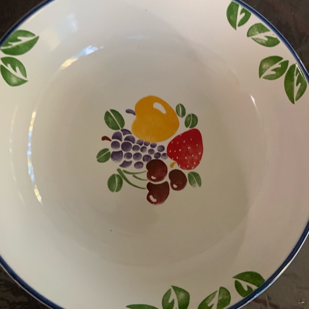 International Tableworks Large Salad or Serving Bowl 12”diameter x 3” deep Heavy